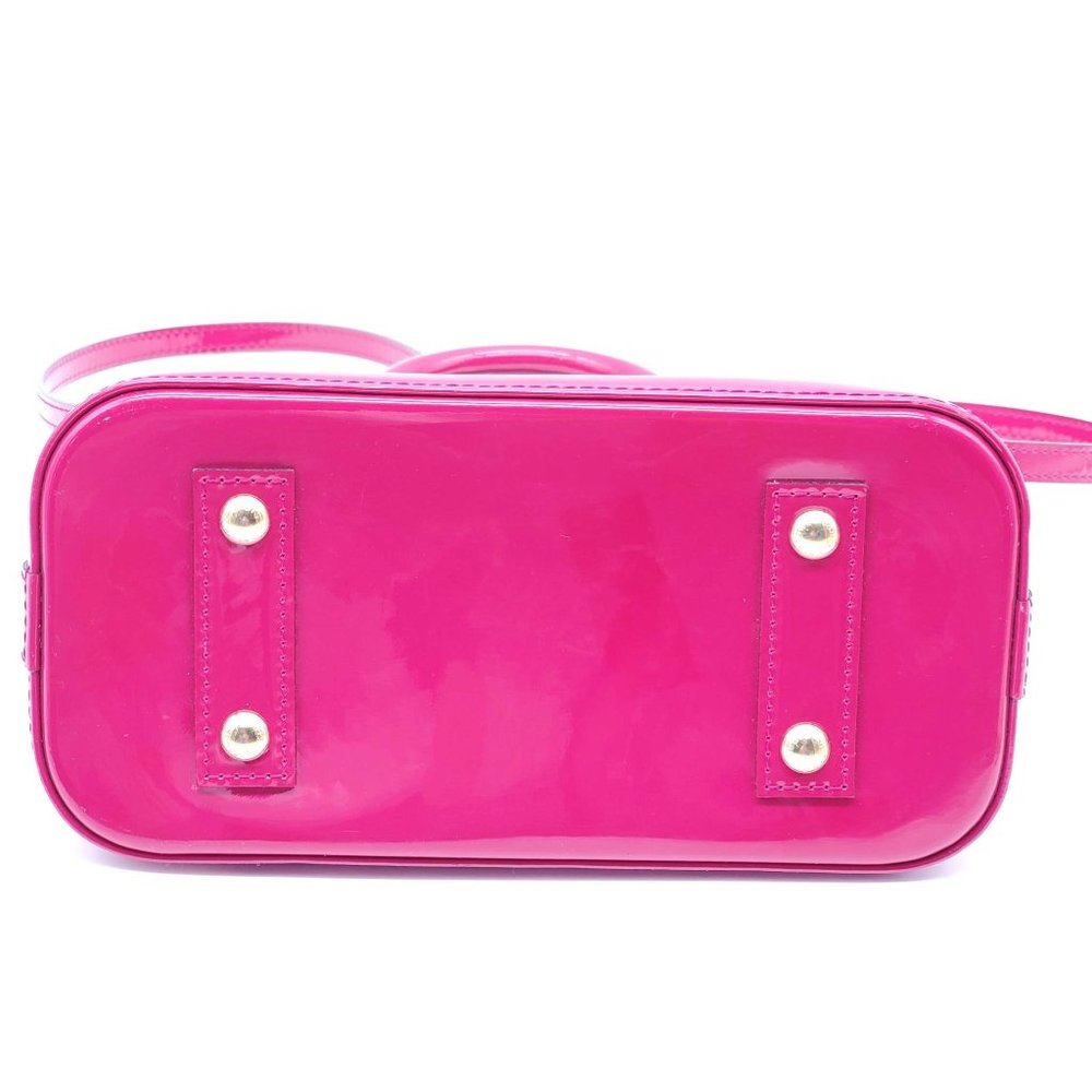 100% Authentic Louis Vuitton Alma BB Vernis Fuchsia Crossbody Bag - Picture 11 of 16